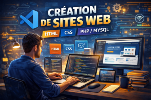 formation création site web html css php sql